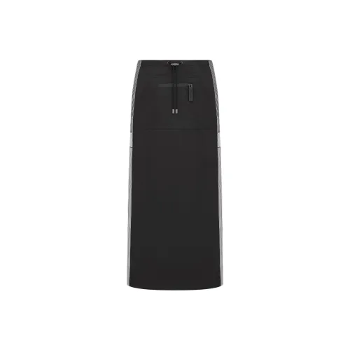 DIOR Черные Женские Повседневные Длинные Юбки
