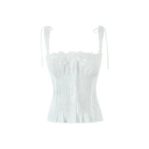 SLEEP AT 11 Белый Женские Камисоли