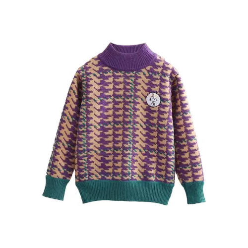 Снупи [Улучшенный] Фиолетовый Унисекс Свитеры