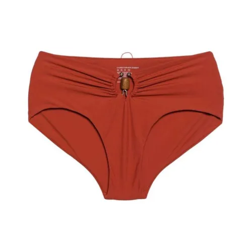 Christopher Esber SS24 Бикини Женские Кирпично-красный