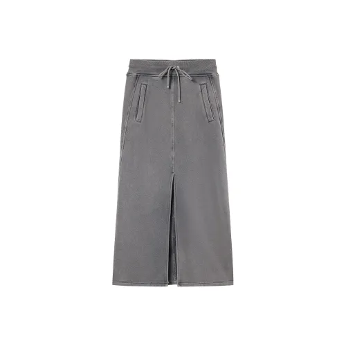 Miss Sixty Повседневный Длинный Юбка Женская Серого цвета