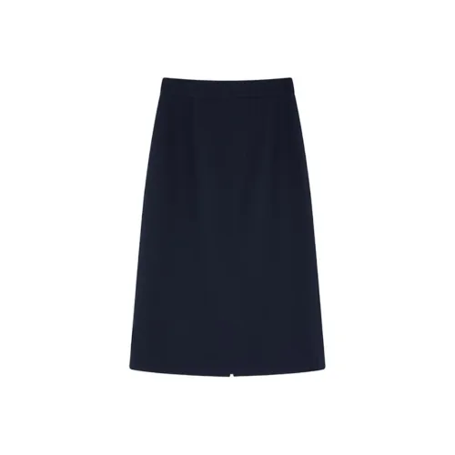 SHIRAN Повседневная длинная юбка женская темно-синий