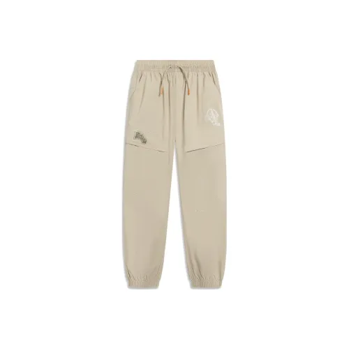 Детские LINING YOUNG Вязаные Тренировочные Штаны Sports Life Collection Перец Умбра