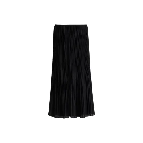 H&M Черные Женские Повседневные Длинные Юбки