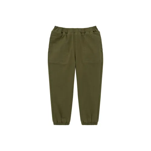 UNIQLO Темно-оливковые Леггинсы для дошкольников