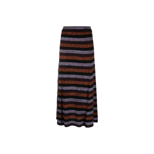 GANNI Повседневный Длинный Юбка Женская Черная