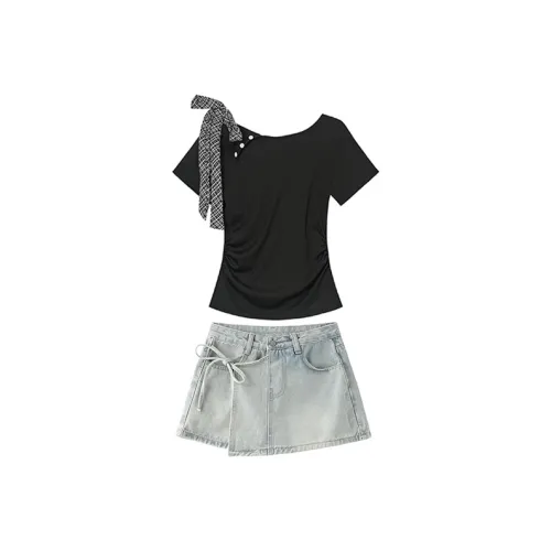 XUANSHU Женские комплекты с юбкой