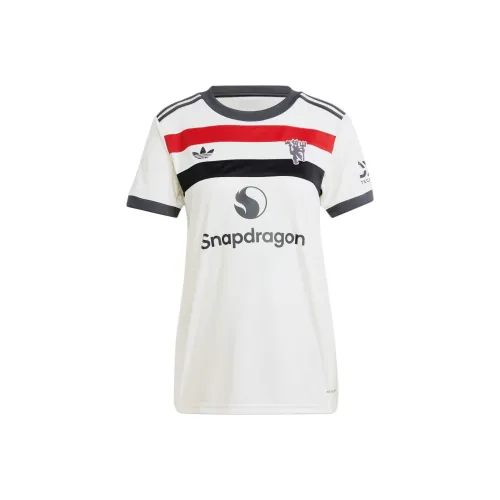 Adidas Originals SS24 Футбол Джерси Женские Серый Белый