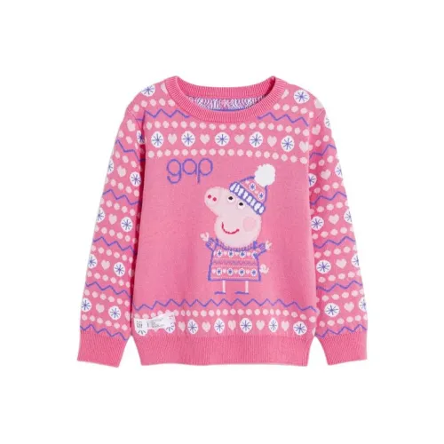 GAP x PeppaPig Свитер Детский Светло-Розовый