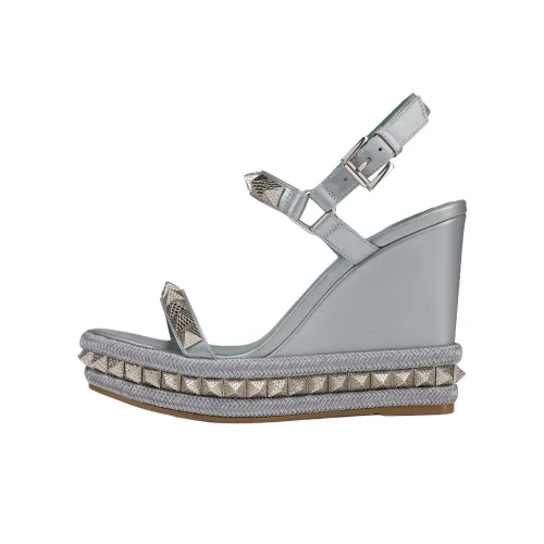 CL LUBOTING Pyraclou One Strap Sandals 11cm Women's Blue CL LUBOTING Pyraclou One Ремень Сандалии 11см Женские Синие