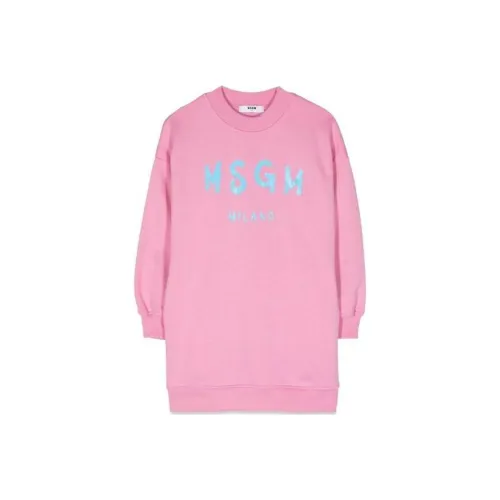 MSGM Розовые Платья для Детей