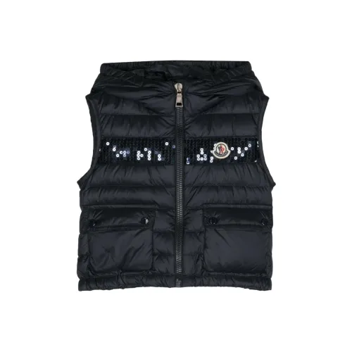 Moncler Темно-синие Детские жилеты