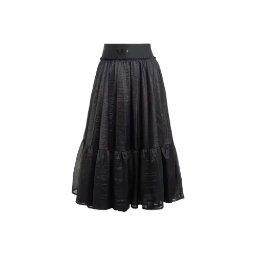 Adidas Originals Tulle Casual Long Skirt Women's Black