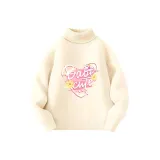 [Комбинированная нить Core-Spun Водолазка] Экрю Радость Белль