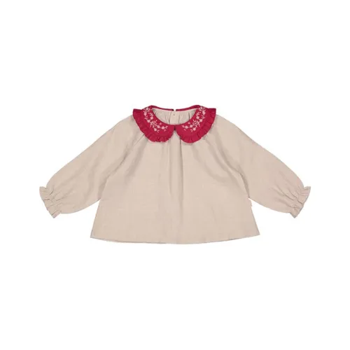 Happyology Хлопок Винтаж Милый Элегантный Рубашка Дети Возраст 3-7 Лет