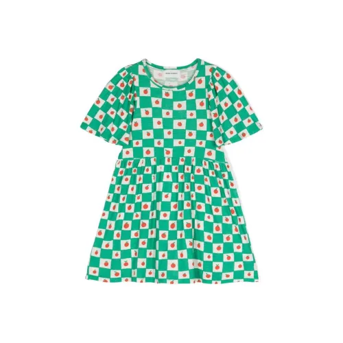 BOBO CHOSES Детское платье зеленого цвета