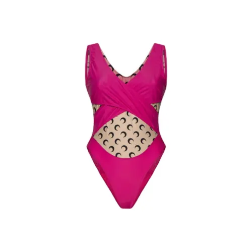 Marine Serre Ван-Пис Купальник Женский Красный