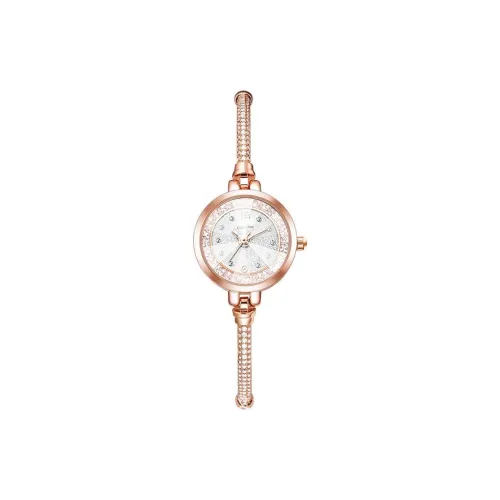 Clip Clop Кварцевый механизм металлический ремешок женские часы белый циферблат