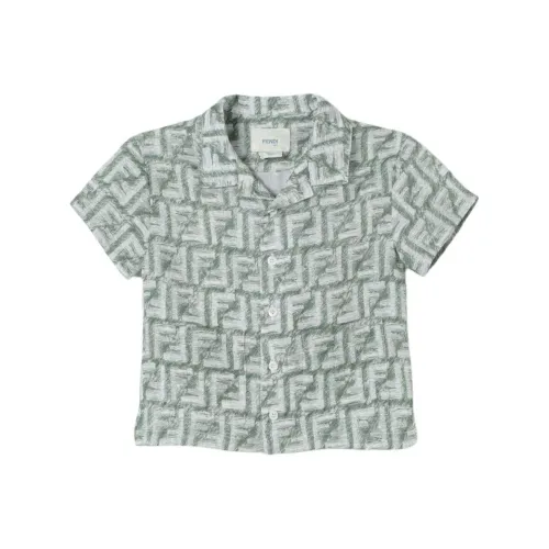 FENDI Зеленые Детские Рубашки