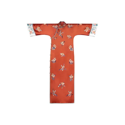 YICHENGFENGXU Чунсам Женский Оранжевый Красный