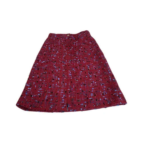 CHANEL 20K Премиум Ручной работы WORKSHOP Повседневная Длинная Юбка Женская Красная