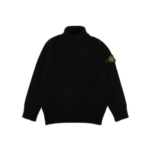 STONE ISLAND Черный Kids Свитеры