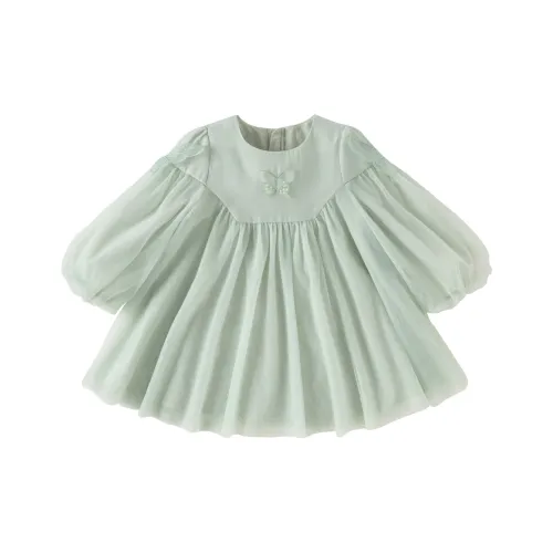 DAVE&BELLA Аква-зеленый Детские Платья