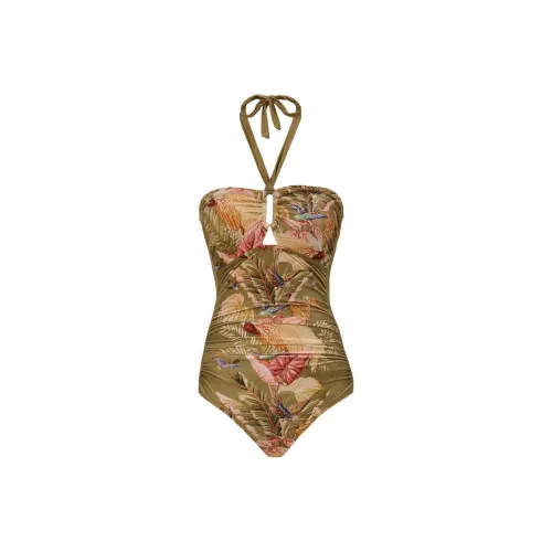 Zimmermann SS25 Лето Swimsuit Collection Ван-Пис Купальник Женские Зеленый