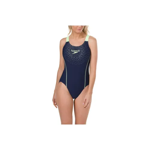 Speedo Gala Логотип One-piece Купальник Женские Морской синий