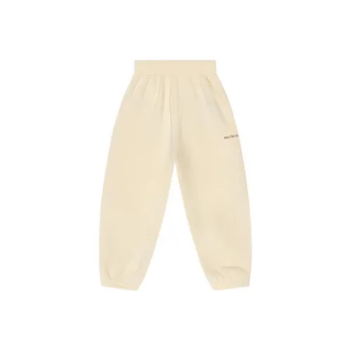BALENCIAGA Бежевые Kids Вязаные Спортивные брюки