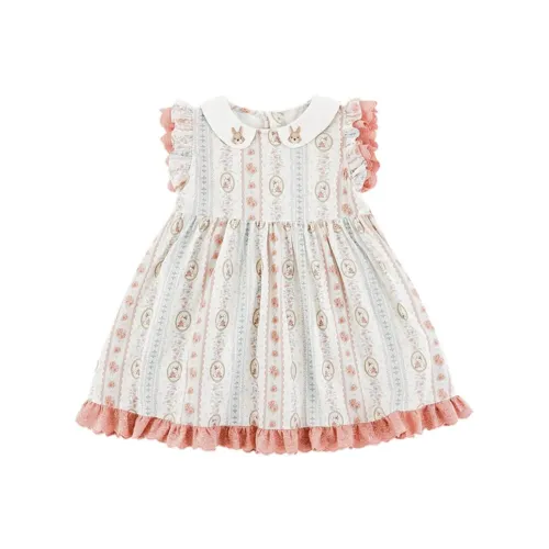 YOEHYAUL Детское платье для дошкольников Клубничный кролик Платье