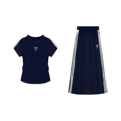 Mlpstudio Комплект с юбкой Женские Темно-синий