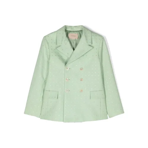 GUCCI SS23 Бизнес-костюм Пальто Зеленый Детский