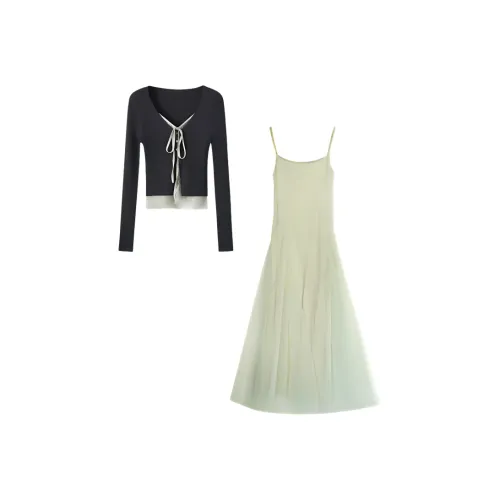 Incolore Комплект с юбкой Женские Зеленый