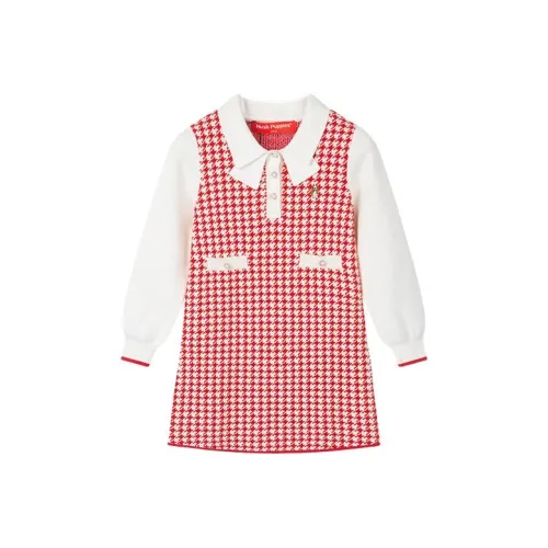 Hush Puppies Детское платье кораллово-красного цвета