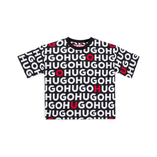 HUGO BOSS Черные Детские Рубашки T