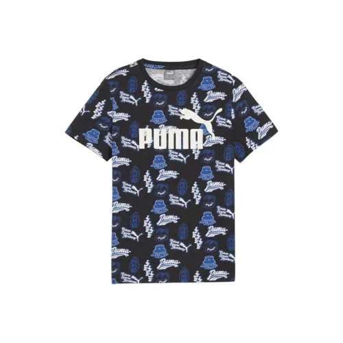 PUMA AOP Blue KIDS T-Shirts