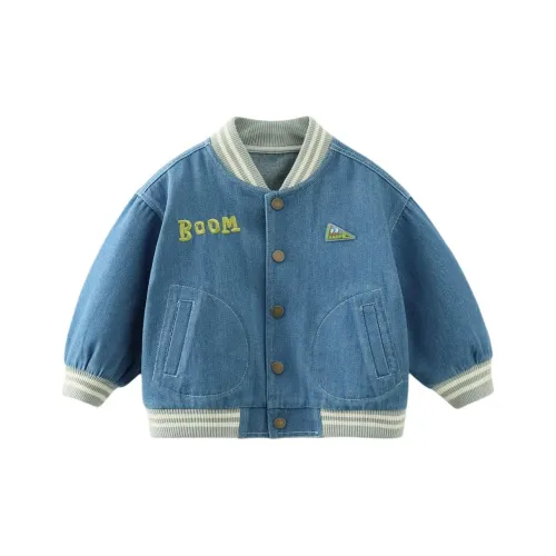 CICIIBEAR Бейсбольная куртка Детская Джинсовый синий