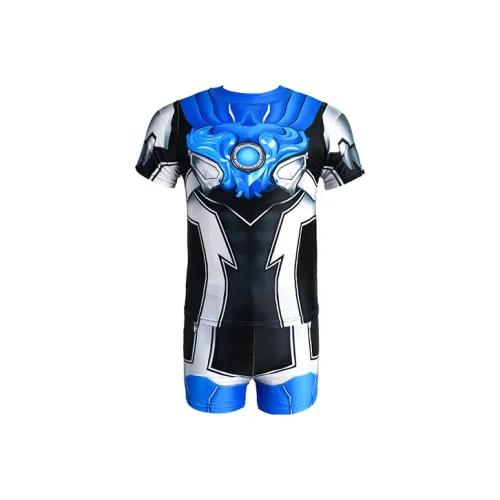 IKALI Blu Разделенный Купальник Kids Купальники