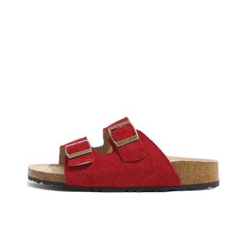 Lan Miao Slip-resistant Слипоны Женские Королевский Красный