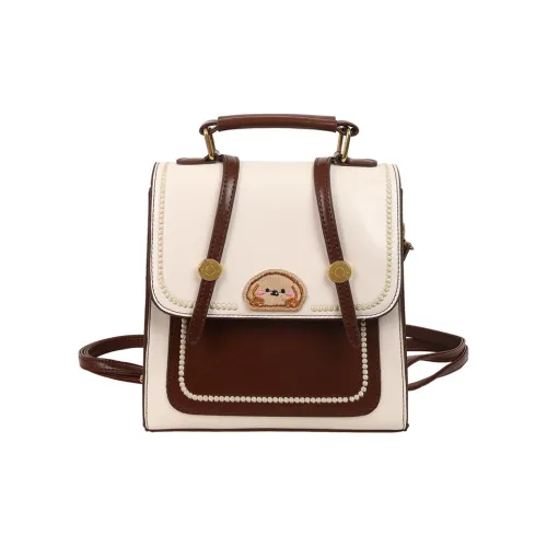 Single Warehouse ПУ (полиуретан) Рюкзак Стандартный Женский Бежевый Белый Коричневый Многоцветный Серебряный Коричневый Черный