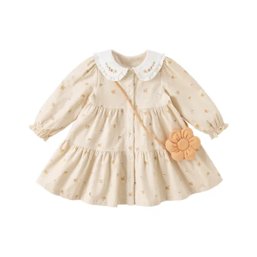 DAVE&BELLA Цветочный принт Платья для детей