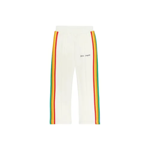 PALM ANGELS Белые Kids Вязаные Тренировочные Брюки