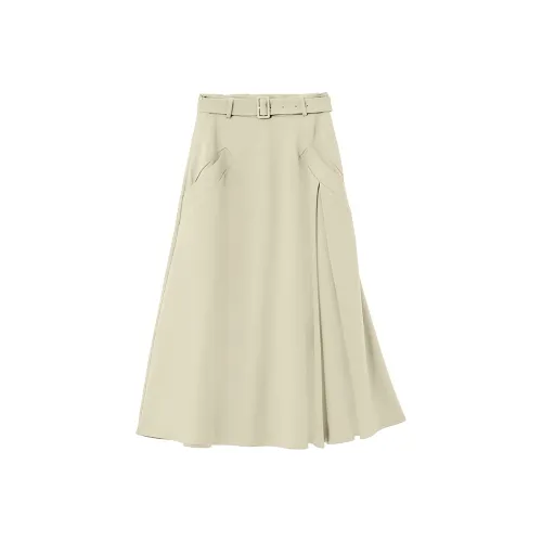AMII Женские Повседневные Длинные Юбки