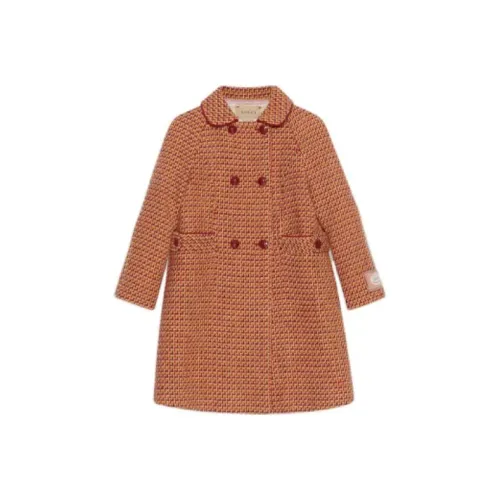 GUCCI Коричневый Kids Шерстяное пальто
