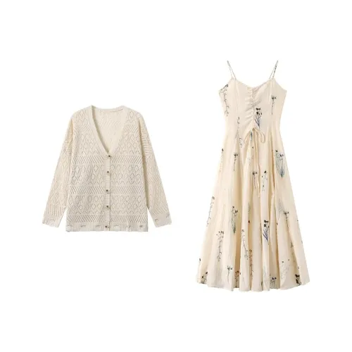 GULIANFEI Комплект с юбкой Женские Абрикос