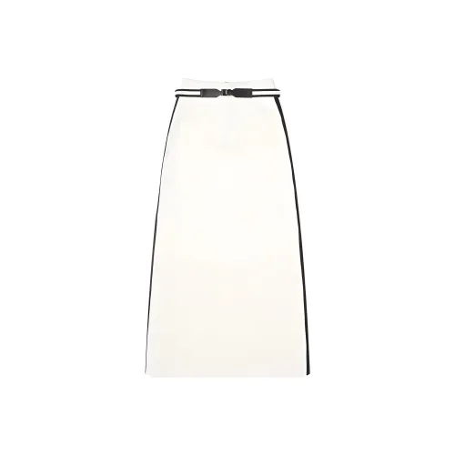 MaxMara Повседневный Длинный Юбка Женская Цвет Слоновая кость