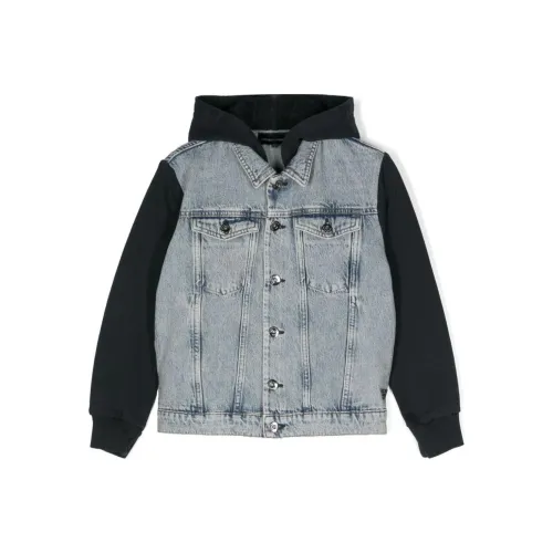 EMPORIO ARMANI SS24 Denim Jacket Light Blue Baby