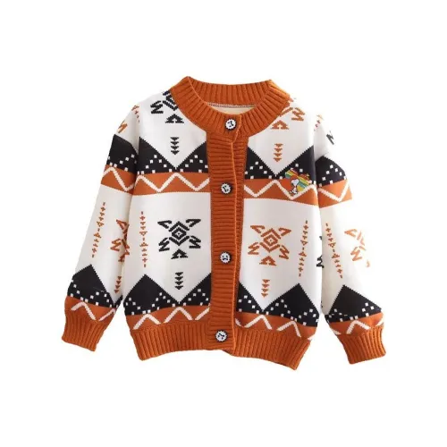 SNOOPY Свитер Удача Узор Дети Возраст 3-7 лет