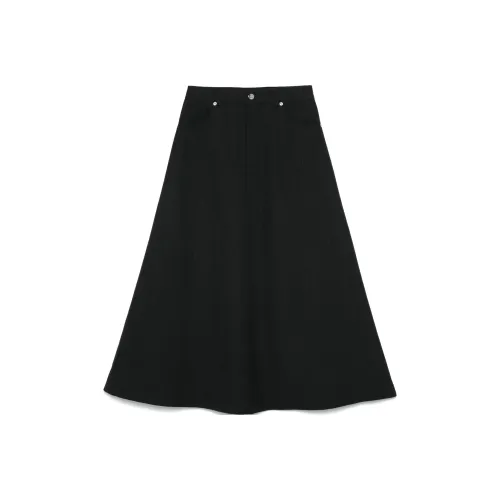 NANUSHKA SS25 Повседневный Длинный Юбка Женская Темно-Серый